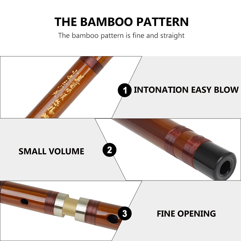 WORGEOUS  Chinese Wind Bamboo Flute Traditional Instrument Educational