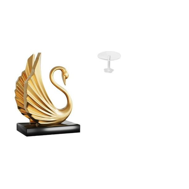 estatua de resina de cisne,Figuras de cisne,estatuas,decoración del hogar,fiesta de bodas,Escultura de resina Arte Adorno Centros de mesa,Escritorio redondo de casa de muñecas,Muebles de mesa