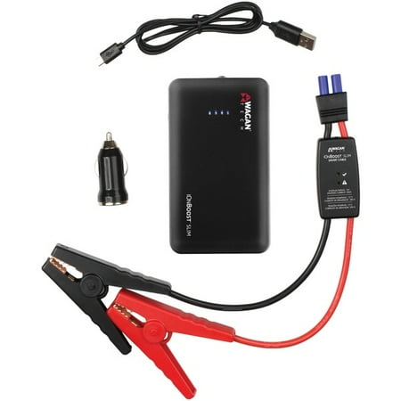 Wagan Tech – iOnBoost Slim Lithium Jumpstarter and Power Bank – Black