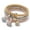 block, variant on Alloy Three-Color Sets Elasticity Popcorn Corn Chain Crystal Pendant Bracelets-Heart