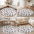 thumbnail image 4 of Small Round Rug 3Ft, Boho Western Colorful Non-Slip Washable Circle Rugs Carpet, Vintage Abstract Art Ethnic Tribe Indoor Outdoor Rug Floor Mats Throw Runner for Bedroom Living Room Bathroom, 4 of 8