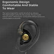 KZ EDX Pro in Ear Monitors KZ IEM Earphones with Microphone, Dual DD HiFi Stereo Sound Wired Earphones Noise Cancelling Earbuds (Cyan, with Mic)