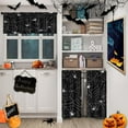 thumbnail image 2 of Halloween Kitchen Curtains Vintage Black Window Curtains Valance and Tier Set 36 Inch, Scary Spider Rod Pocket Short Tier Curtain for Room, Nightmare Small Cafe Kitchen Decor, 2 of 6