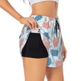 thumbnail image 2 of Disketp Sea Turtle Print Women's Shorts Workout Shorts for Athletic Gym Running Shorts with Phone Pockets X-Large, 2 of 8