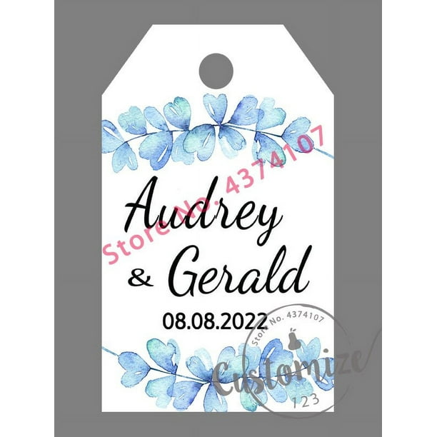 Etiquetas de regalo personalizadas, etiquetas de regalo, Kraft escrito a mano, etiqueta de favor de boda personalizada, 100 unids/set