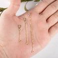 thumbnail image 5 of Alexcraft Gold Plated Necklace Extenders, 14K Gold Chain Extenders with Lobster Clasp, Durable Plated Necklace Bracelet Anklet Extension Chains (1 2 3 Inches, 3PCS), 5 of 6
