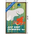 thumbnail image 3 of Disney Pixar Finding Dory - Just Keep Swimming Wall Poster, 22.375" x 34", Framed, 3 of 3