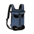 thumbnail image 2 of Methold Portador para perros, varios tamaños disponibles, hebillas ajustables, pecho frontal, mochila para mascotas, duradera Hábitats y jaulas para animales pequeños Mezclilla METRO, 2 of 6