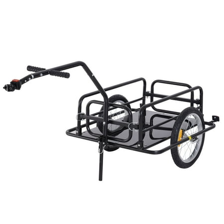 Folding Bike Cargo Trailer Cart with Seat Post Hitch- (Best Folding Bike For The Money)