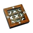 thumbnail image 4 of Mythrojan Wooden Tic Tac Desktop Game Toy Handmade Crosses Travel Board Game, 4 of 6