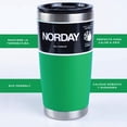 thumbnail image 5 of Vasos de Acero Inoxidable - Termo Tumbler | Vaso Térmico de 20oz - 600ml | Mantiene la Temperatura Entre 8 y 24 Horas - Bebidas Frías y Calientes | Tapa Antiderrame - Ideal verde claro 20oz - 600ml NORDAY 20TBLACK, 5 of 5