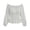 White, variant on Womens Peasant Tops Off The Shoulder Long Lantern Sleeve Renaissance Shirts Smocked Waist Peplum Vintage Casual Blouse Fair Festival
