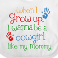 thumbnail image 4 of Inktastic Cowgirl Like Mommy Girls Baby Bib, 4 of 4