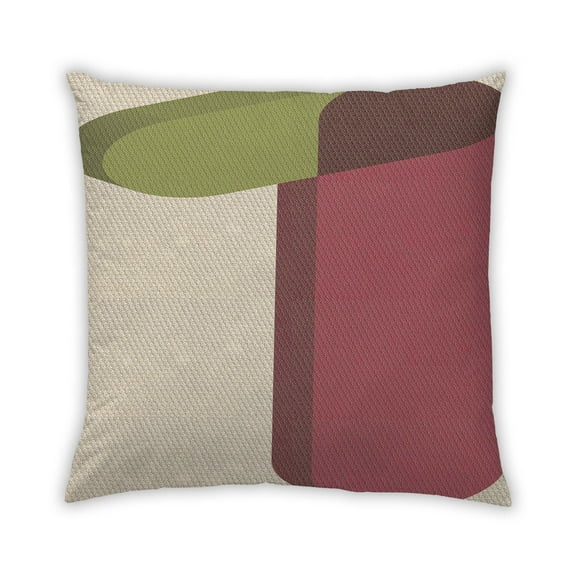 Ahgly Company Outdoor Square Contemporary Throw Pillow, 18 inch by 18 inch