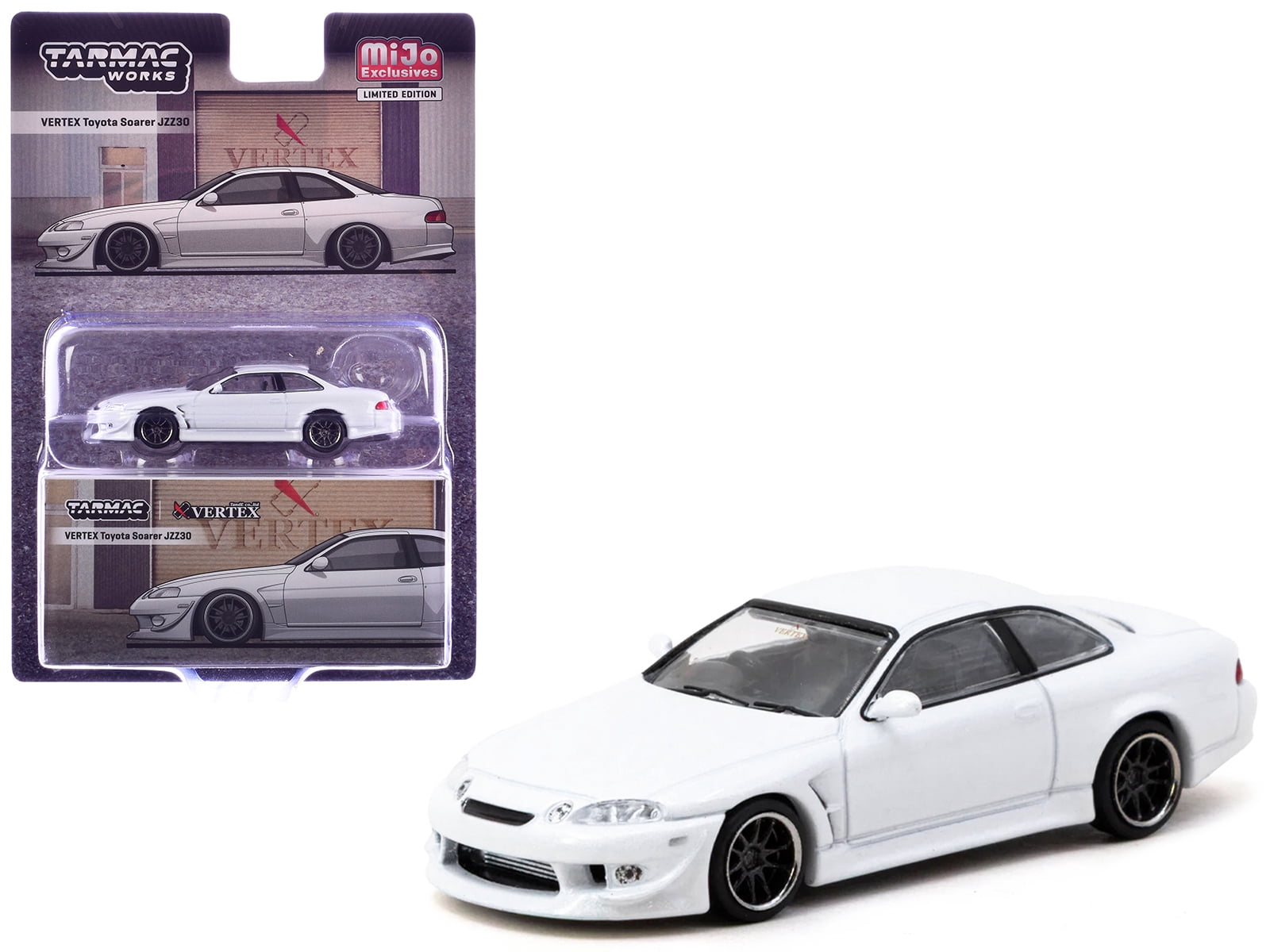 ダグラス10インチ10J/引っ張り深リムジャイロミニカー Toyota Vertex Chaser JZX100 RHD Japanese Police Black and White