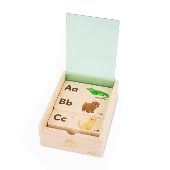 Juguete educativo de madera Puzzle Battat One Match Alphabets para mayores de 3