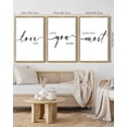 thumbnail image 4 of SHENIFY Love You More I Love You Most Minimalist Bedroom Wall Art 16x24in3pcs Natural Framed Valentines Wedding Couple Gift Hanging Decoration, 4 of 5