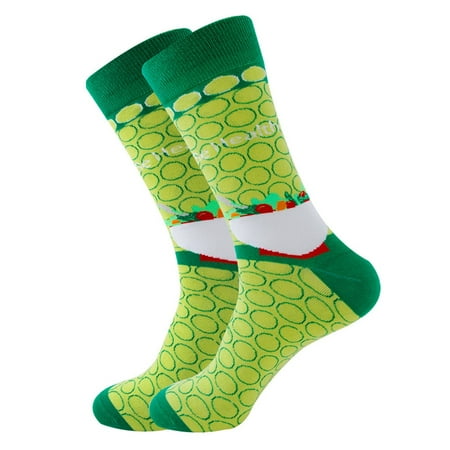 

2 pairs Men And Women Adult Geometric Fruit Coffee Socks Street Socks Astronaut Socks Color random