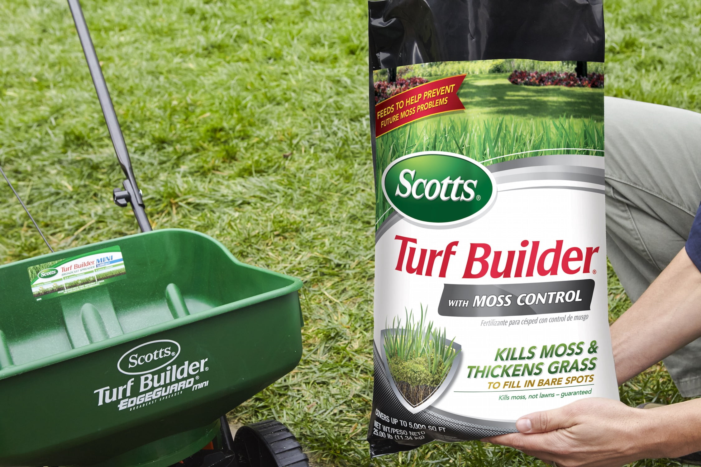 Scotts Turf Builder with Moss Control, Up to 10,000 sq. ft., 50 lbs.