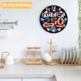 thumbnail image 4 of 12 Inch Patriotic Wall Clock, USA 250th Anniversary Wooden Round Wall Clocks with Silent Non-Ticking Quartz Movement, Battery Operated, Art Decor Hanging Clock for Kitchen, Bedroom, Living Room, 4 of 9