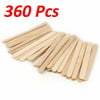 "WideskallÂ® Flat Natural Wood Craft Sticks Popsicle Sticks Bulk 4-1/2"" x 3/8"" - Pack of 360"