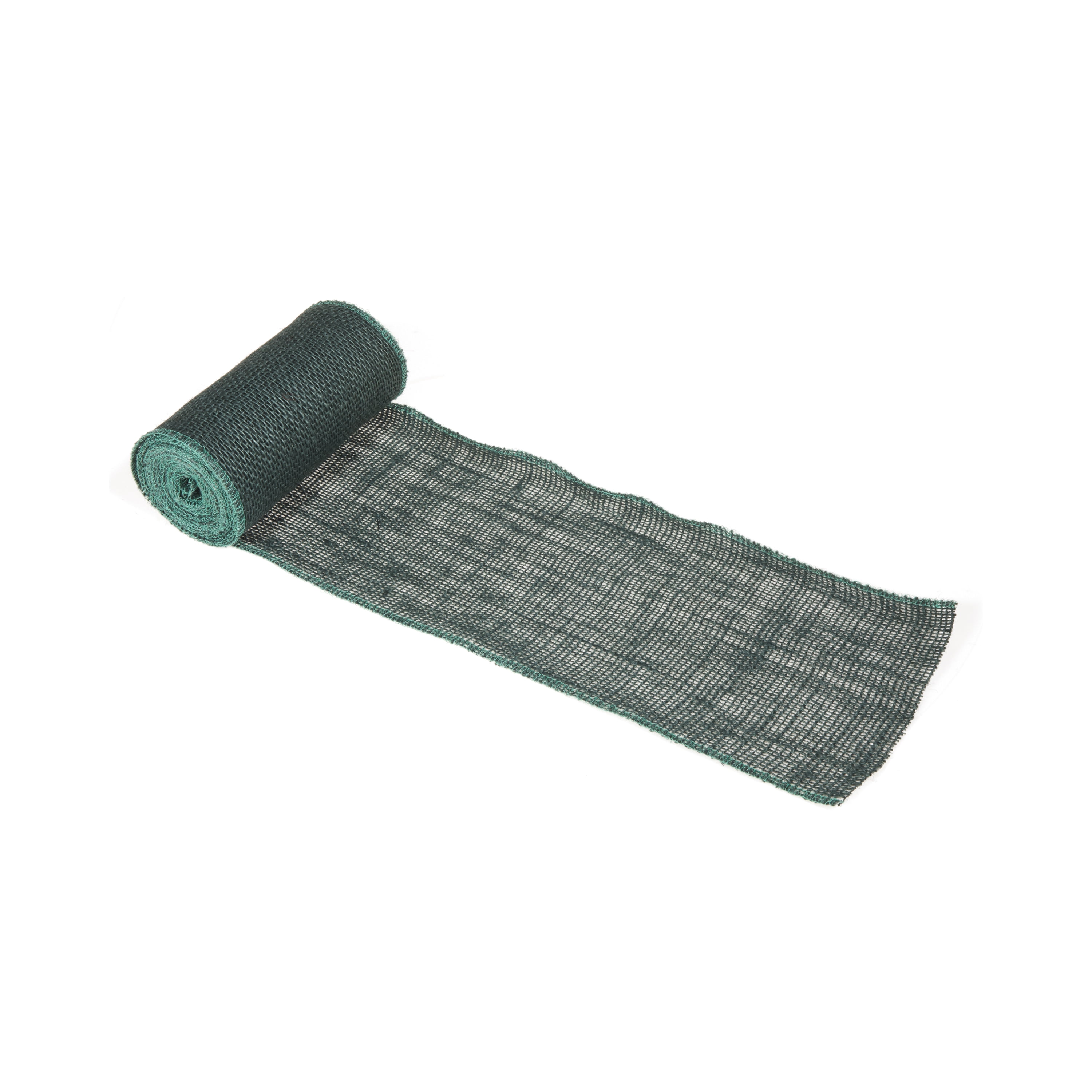 Love, Laugh, Craft Jute Burlap Roll Precut, Finished Edges, 6"W x 5-Yards, Green