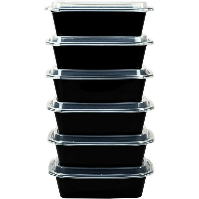 38 oz Plastic Meal Prep Food Containers With Lids Microwavable BPA