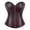 Brown, variant on Corsets for Women Dressy Casual Vintage Gothic Faux Leather Zipper Front Bustier Corset Top Steampunk Rock Basque Shapewear Top