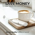thumbnail image 6 of Zulay Kitchen Milk Frother for Coffee Portable & Compact Handheld Travel Milk Foamer (White), 6 of 8