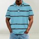 thumbnail image 1 of Blusa y camisa de manga corta con cuello vuelto para hombre, informal, de moda, de color liso, con botones, solapa y hebilla de gancho, camiseta de manga corta de poliéster para hombre., 1 of 5