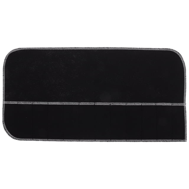 ColoMX Bolsas para guardar plata, bolsa antideslustre para joyas, bolsa de tela protectora para plata, bolsa para pulir cubiertos, bolsa para el hogar, cocina, vajilla, herramientas, color negro