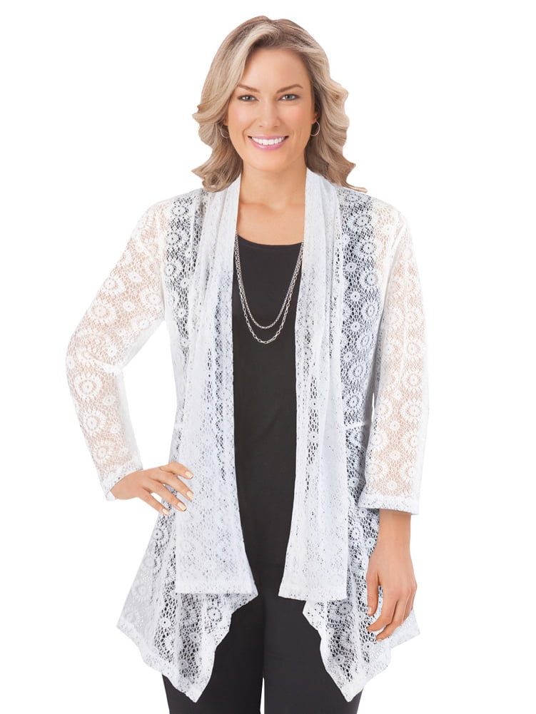 lace cardigan walmart