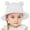 White, variant on Miqool Toddler Baby Cute Bear Ear Sun Hat UPF 50+ Sun Protection Wide Brim Bucket Hat Summer Beach Hat Adjustable Cap for 3M-7T Girls Boys