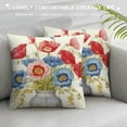 thumbnail image 3 of Shiartex  Pillow Covers Corn Poppy Floral Mason Jar Home Sweet Home Spring Summer Pillows Decorative Throw Pillows Cushion Case Decorations Farmhouse Decor for Couch Sofa, 3 of 5