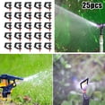 thumbnail image 4 of 25 Pcs Têtes d'Arroseurs à Buse de Type 360°G Rotatives pour Pulvérisation d'Irrigation par Atomisation, 4 of 11