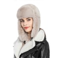 thumbnail image 1 of Russian Hat Ushanka Trapper Hat Russian Fur Hat For Men And Women Winter Hats, 1 of 5
