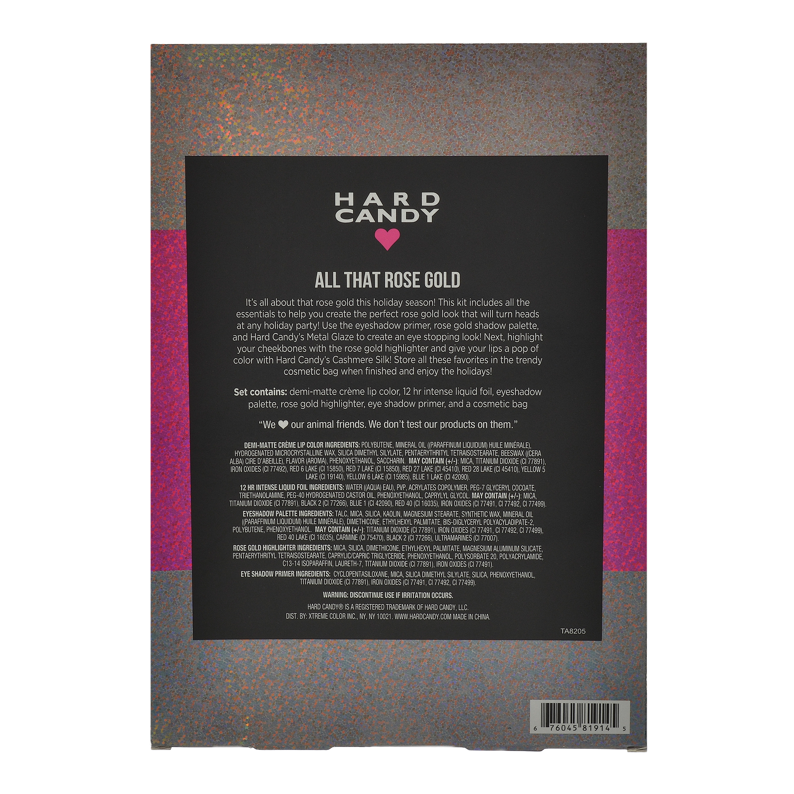 Hard Candy Holiday Makeup Gift Set, All That Rose Gold - image 2 of 3