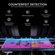 Cassida Tiger UVMG Back Loading Bill Counter with Counterfeit Detection