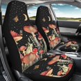 thumbnail image 4 of XYZCANDO Decorative Front Seats Protector Truck Auto SUV, Soft Removable Car Front Seat Covers 2 pcs Polyester Cottagecore Mushroom Night, 4 of 10