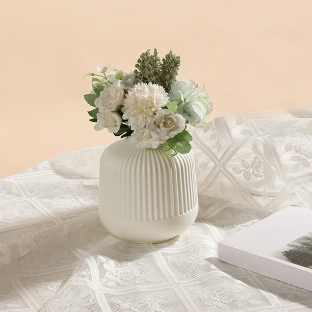 Ganfancp Originalidad Florero Adornos Artesanía Mostrar Macetas Flor Seco y Húmedo Decoración Flor Imitación Porcelana Recipiente de Plástico Ofertas de La Semana 1 X Jarrón