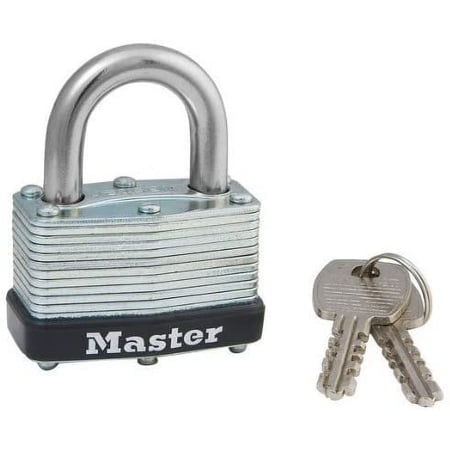 Master Lock Laminated Padlock Key Lock - 1-9/16 In Multicolor