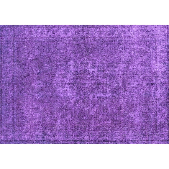 Ahgly Company Indoor Rectangle Oriental Purple Industrial Area Rugs, 2' x 3'