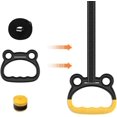 thumbnail image 3 of nipocaio Gymnastics Rings For Children Swings Shape Hand Rings Boys Girls Pull Up Bar Rings Gymnastics Rings For Children Up To 200kg, 3 of 7