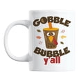 thumbnail image 1 of Autumn Thanksgiving Boba Milk Tea Pun White Ceramic Coffee & Tea Mug (11oz), 1 of 6