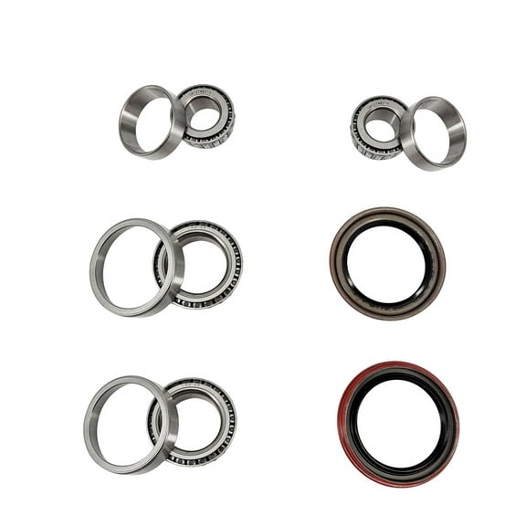 6x Front Wheel Bearing and Race Set & Seal Kit Assembly for 1975-1996 Ford F-150