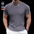thumbnail image 5 of Men's Summer Stretch Running T-Shirts Short Sleeve Quick Dry Tee 8 Colors, 5 of 8