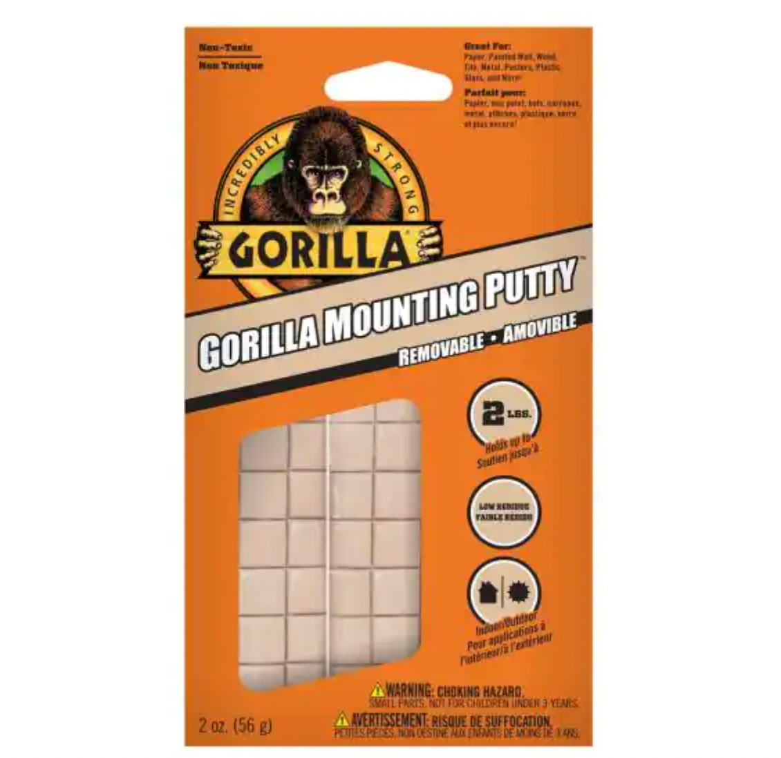Gorilla Mounting Putty 2oz 2700
