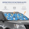 thumbnail image 2 of Lsque Cute Dogs 2 PCS Windshield Sun Shade | CarFoldable Window Covers | Car Accessories Reflect UV for Universal Cars SUV Truck | Medium, 2 of 7