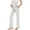 White, variant on Diufon Maternity Yoga Pants High Waist Over The Belly Drawstring Soft Pants Solid Color Straight Leg Loose Pants