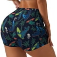 thumbnail image 2 of Vsdgher Dinosaur print Workout Shorts for Women Seamless Soft Smooth Gym Yoga Scrunch Active Exercise Fitness Shorts, 2 of 8